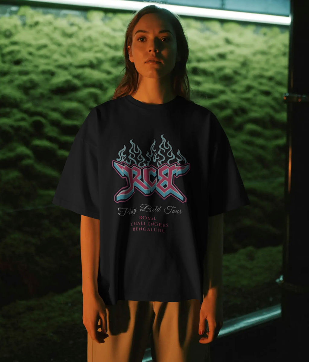 Unisex oversized T-shirt by FrameTheGame featuring a relaxed fit, casual style, and plain design in soft fabric.