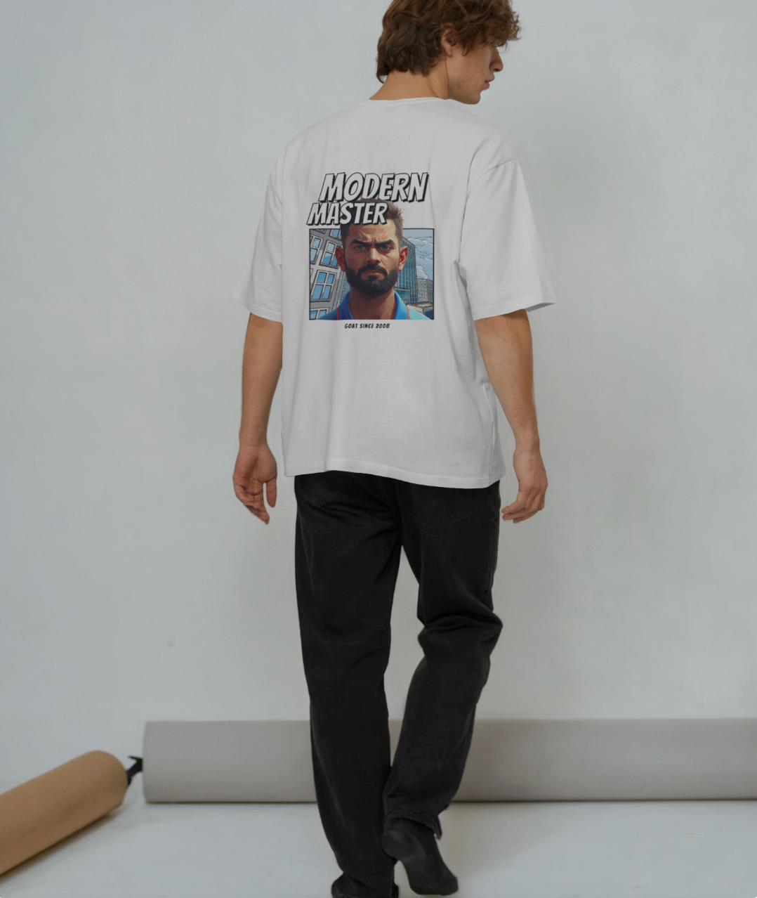 Modern Master (On Back) - Unisex Oversized Tshirt - FrameTheGame