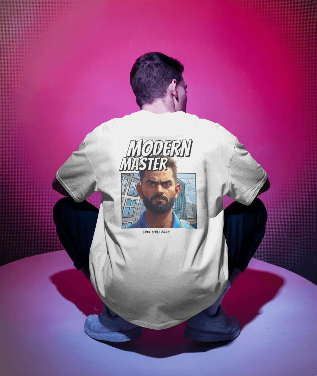 Modern Master (On Back) - Unisex Oversized Tshirt - FrameTheGame