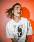 Believe - Dhoni oversized tshirt - FrameTheGame