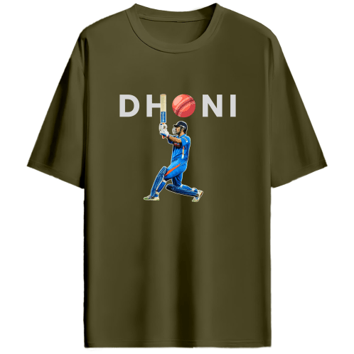 Dhoni - Unisex Oversized Tshirt - FrameTheGame