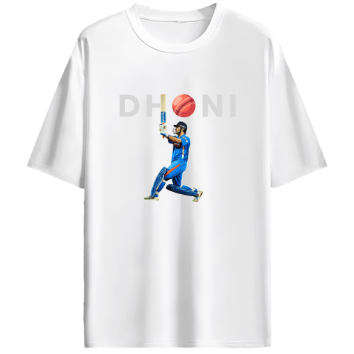 Dhoni - Unisex Oversized Tshirt - FrameTheGame