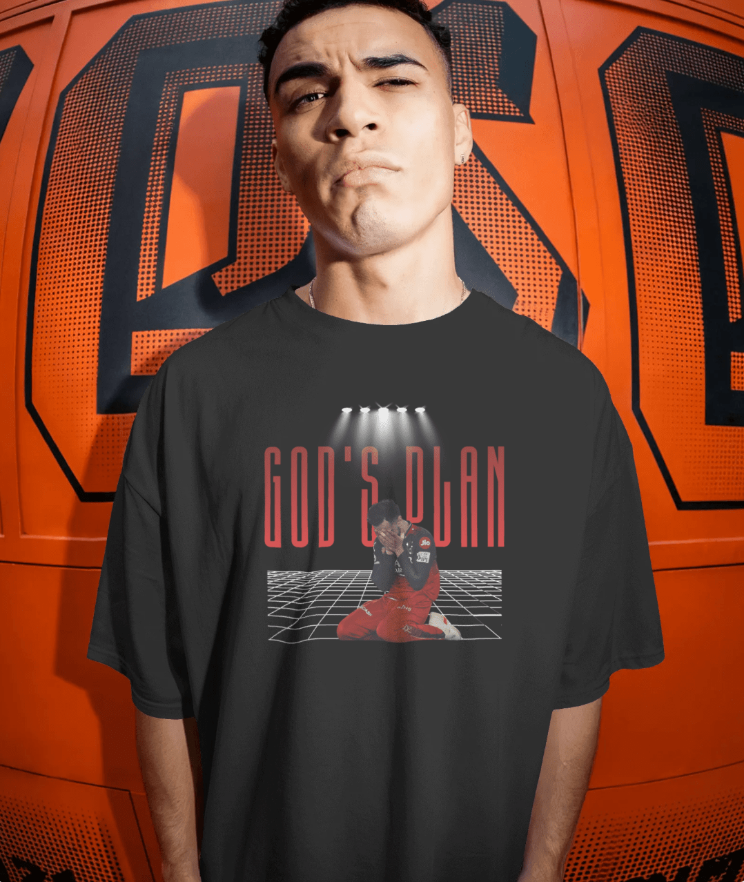 God's plan - Unisex Oversized T shirt - FrameTheGame
