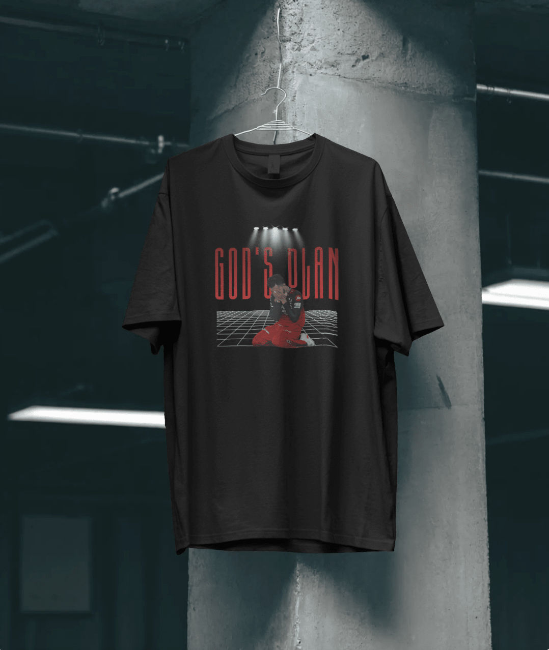 God's plan - Unisex Oversized T shirt - FrameTheGame