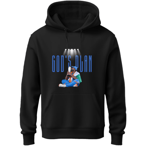 Gods plan x 45 - (Front & Back) Unisex Hoodie - FrameTheGame