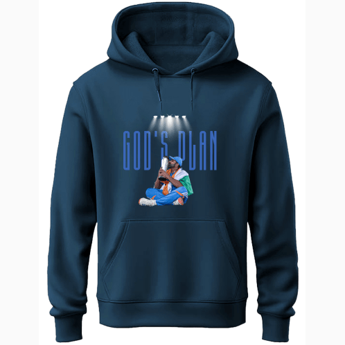 Gods plan x 45 - (Front & Back) Unisex Hoodie - FrameTheGame