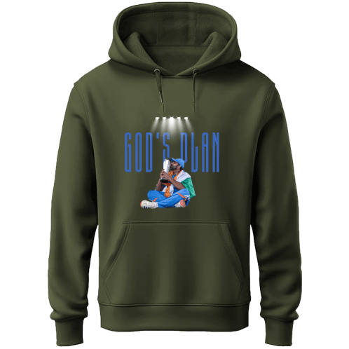 Gods plan x 45 - (Front & Back) Unisex Hoodie - FrameTheGame