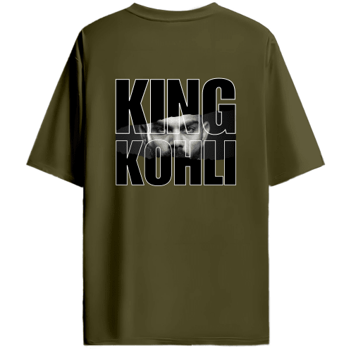 King Kohli (Back) - Unisex Oversized Tshirt - FrameTheGame