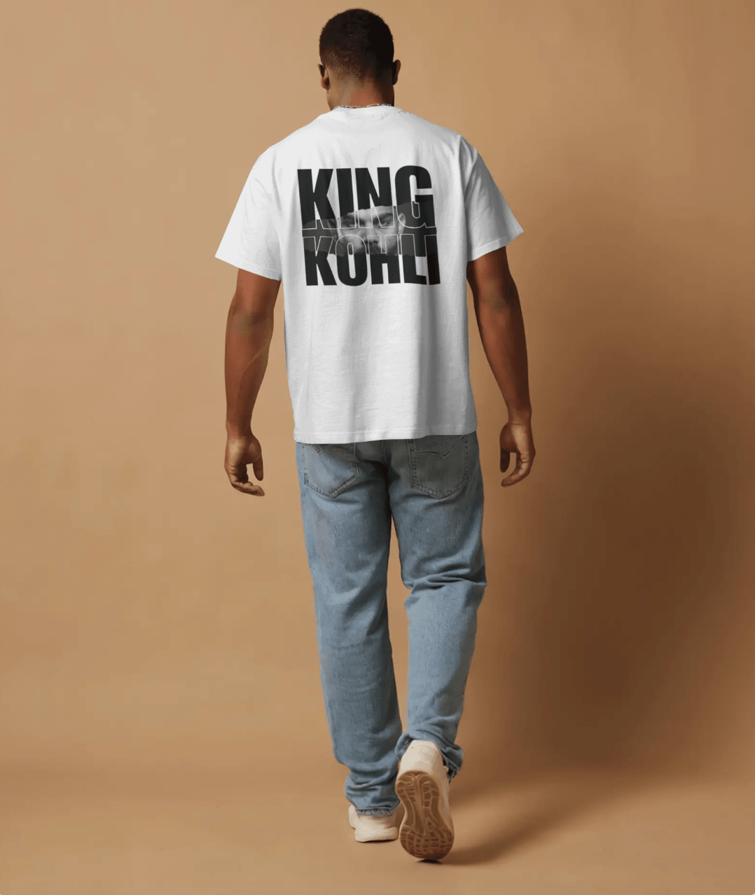 King Kohli (Back) - Unisex Oversized Tshirt - FrameTheGame