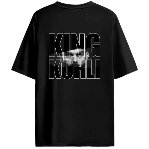 King Kohli (Back) - Unisex Oversized Tshirt - FrameTheGame