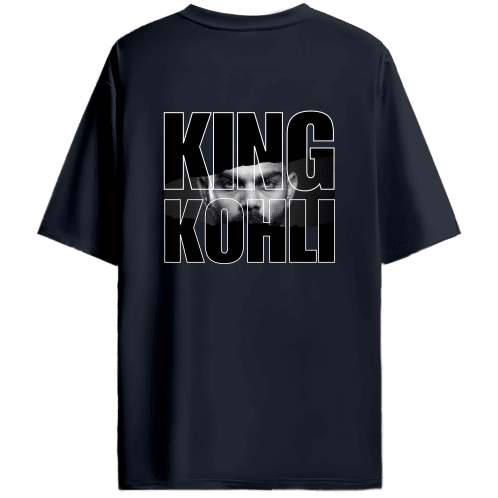 King Kohli (Back) - Unisex Oversized Tshirt - FrameTheGame