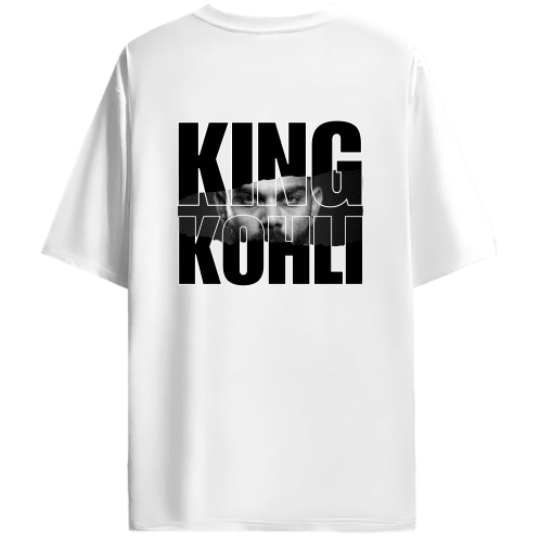 King Kohli (Back) - Unisex Oversized Tshirt - FrameTheGame