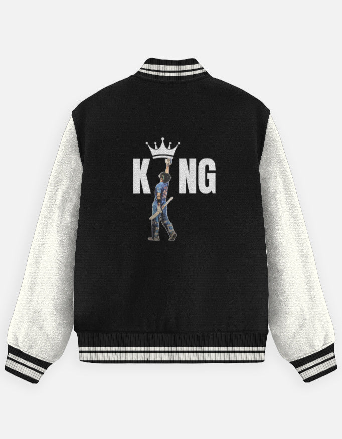 King - Unisex Varsity Jacket - FrameTheGame