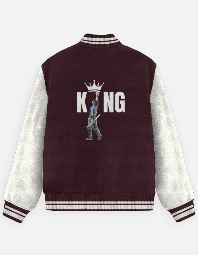 King - Unisex Varsity Jacket - FrameTheGame