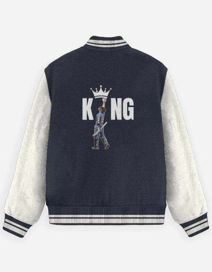 King - Unisex Varsity Jacket - FrameTheGame