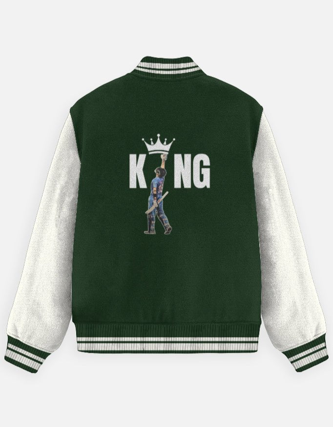 King - Unisex Varsity Jacket - FrameTheGame