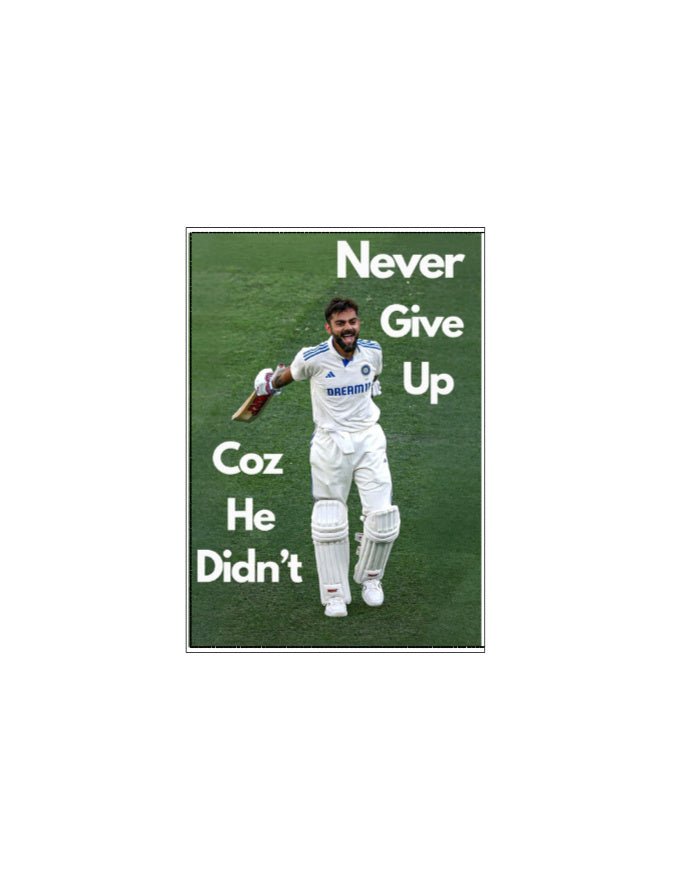 Kohli NoteBook - Unruled - FrameTheGame