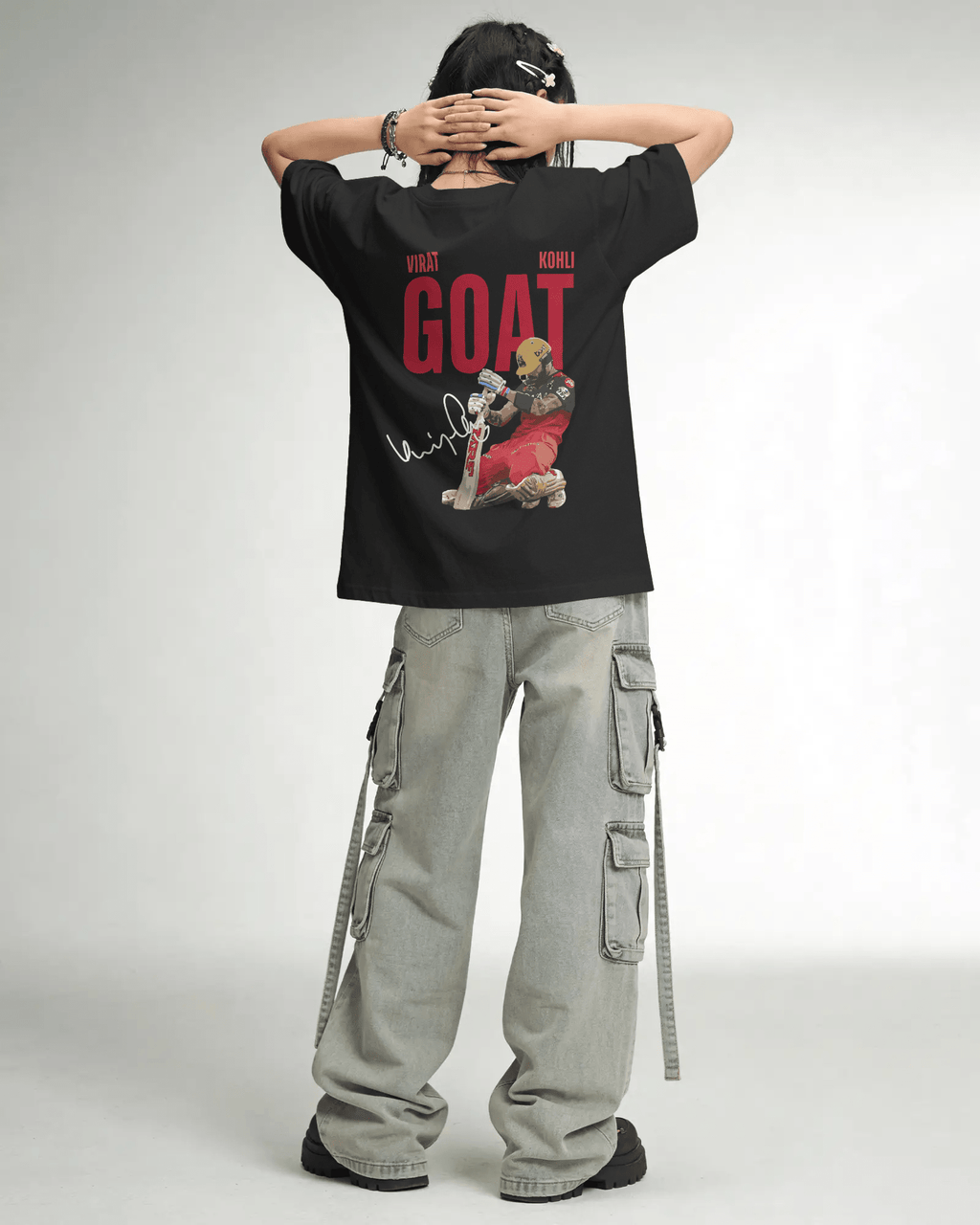 Kohli x Goat - Unisex Oversized Tshirt - FrameTheGame