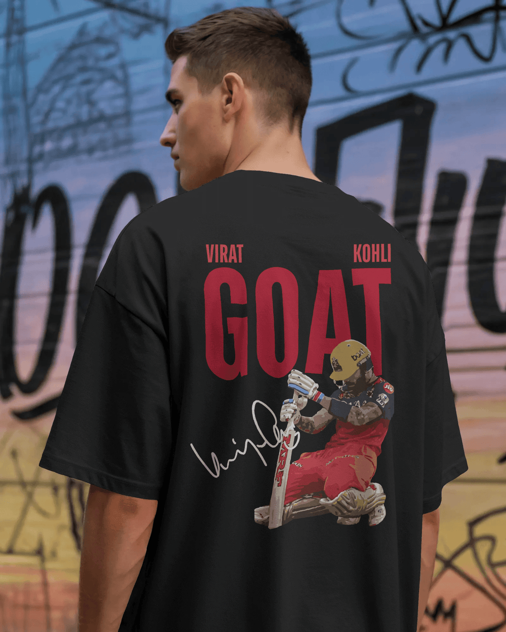Kohli x Goat - Unisex Oversized Tshirt - FrameTheGame