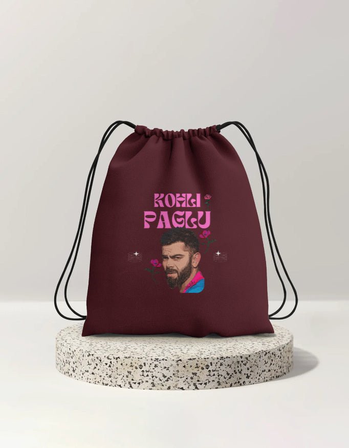 KohliPaglu - Drawstring Bag - FrameTheGame