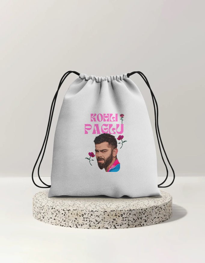 KohliPaglu - Drawstring Bag - FrameTheGame