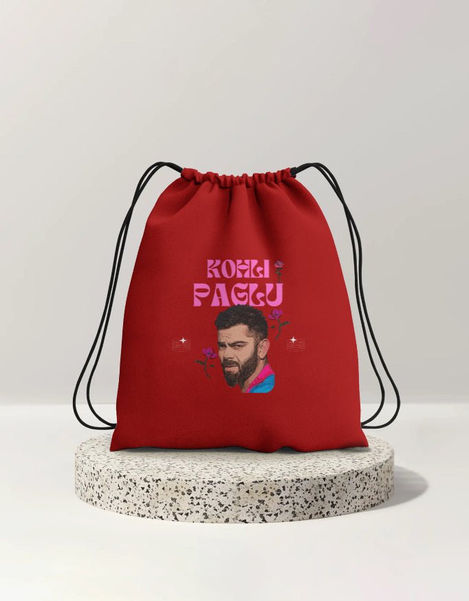 KohliPaglu - Drawstring Bag - FrameTheGame
