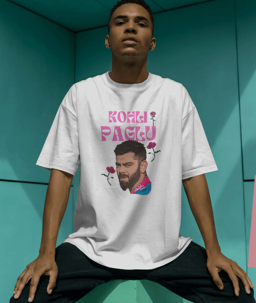 KohliPaglu - Unisex Oversized T shirt - FrameTheGame