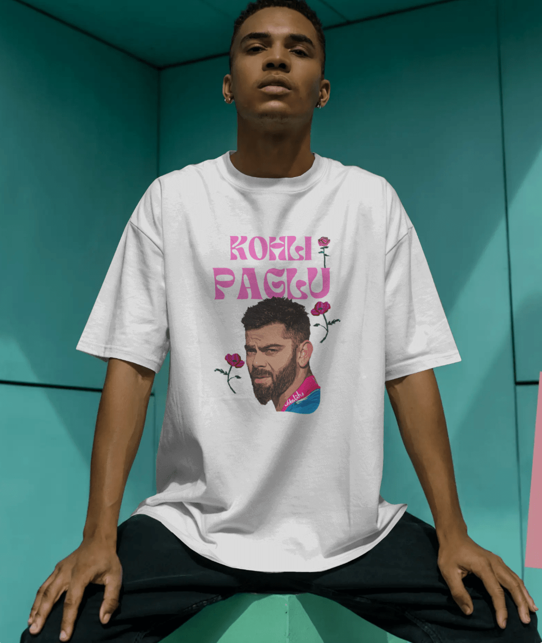 KohliPaglu - Unisex Oversized T shirt - FrameTheGame