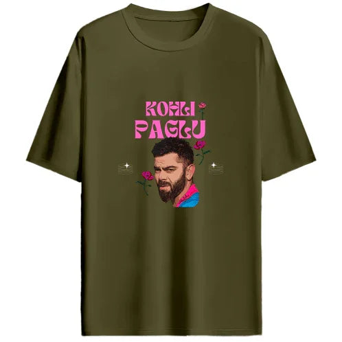 KohliPaglu - Unisex Oversized T shirt - FrameTheGame
