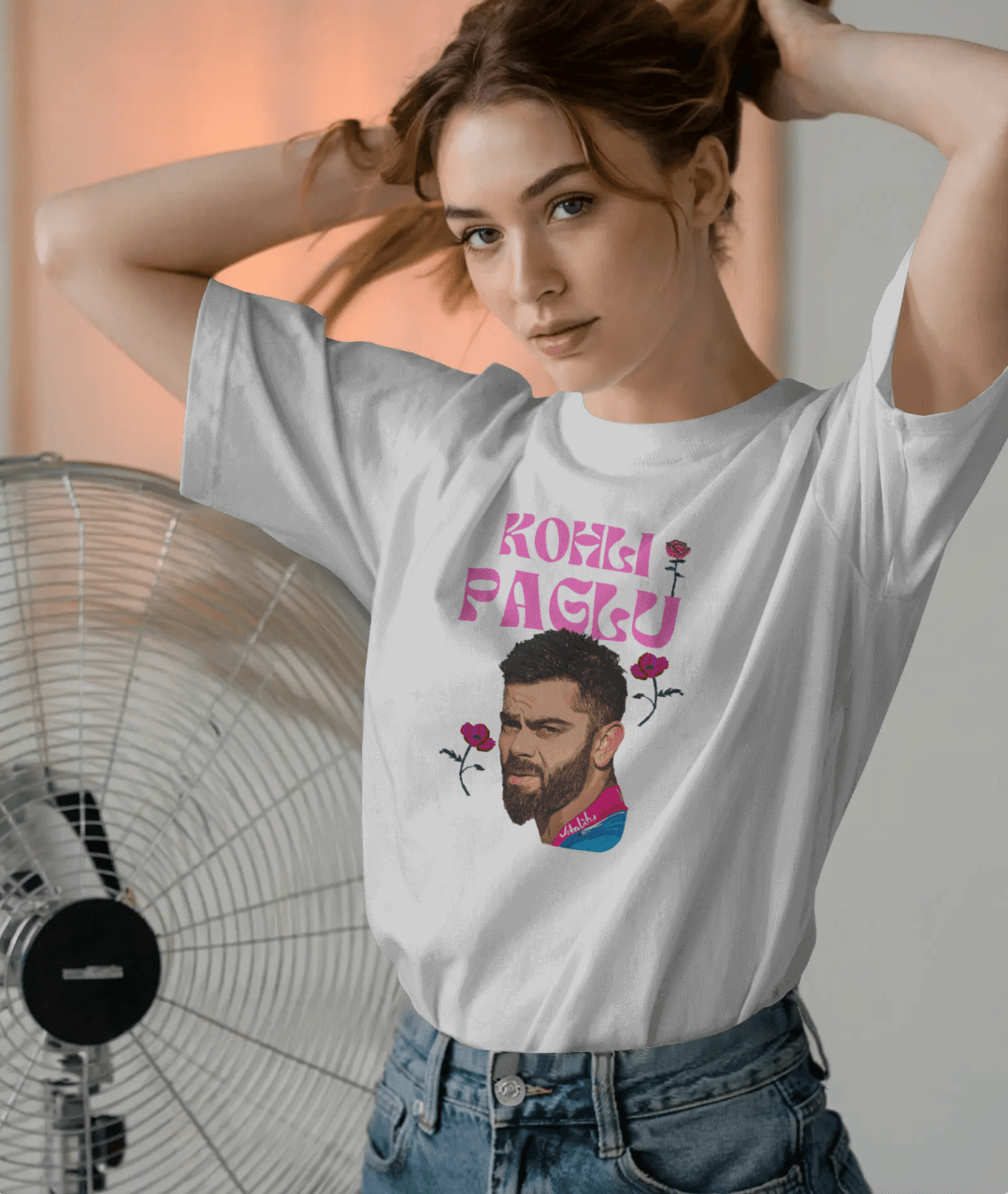 KohliPaglu - Unisex Oversized T shirt - FrameTheGame