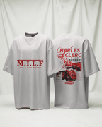 MILF x Leclerc - Unisex Oversized Tshirt - FrameTheGame