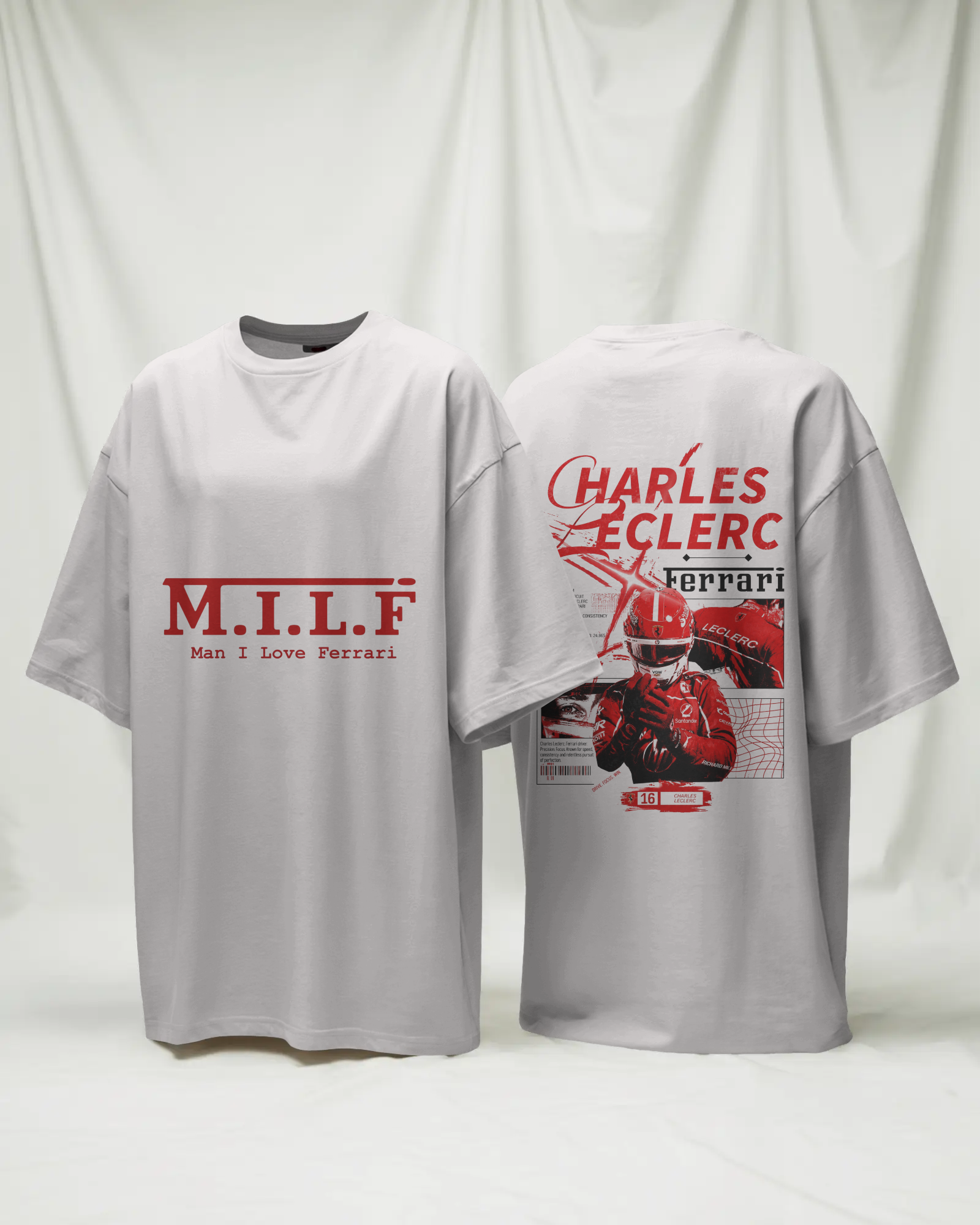 MILF x Leclerc - Unisex Oversized Tshirt