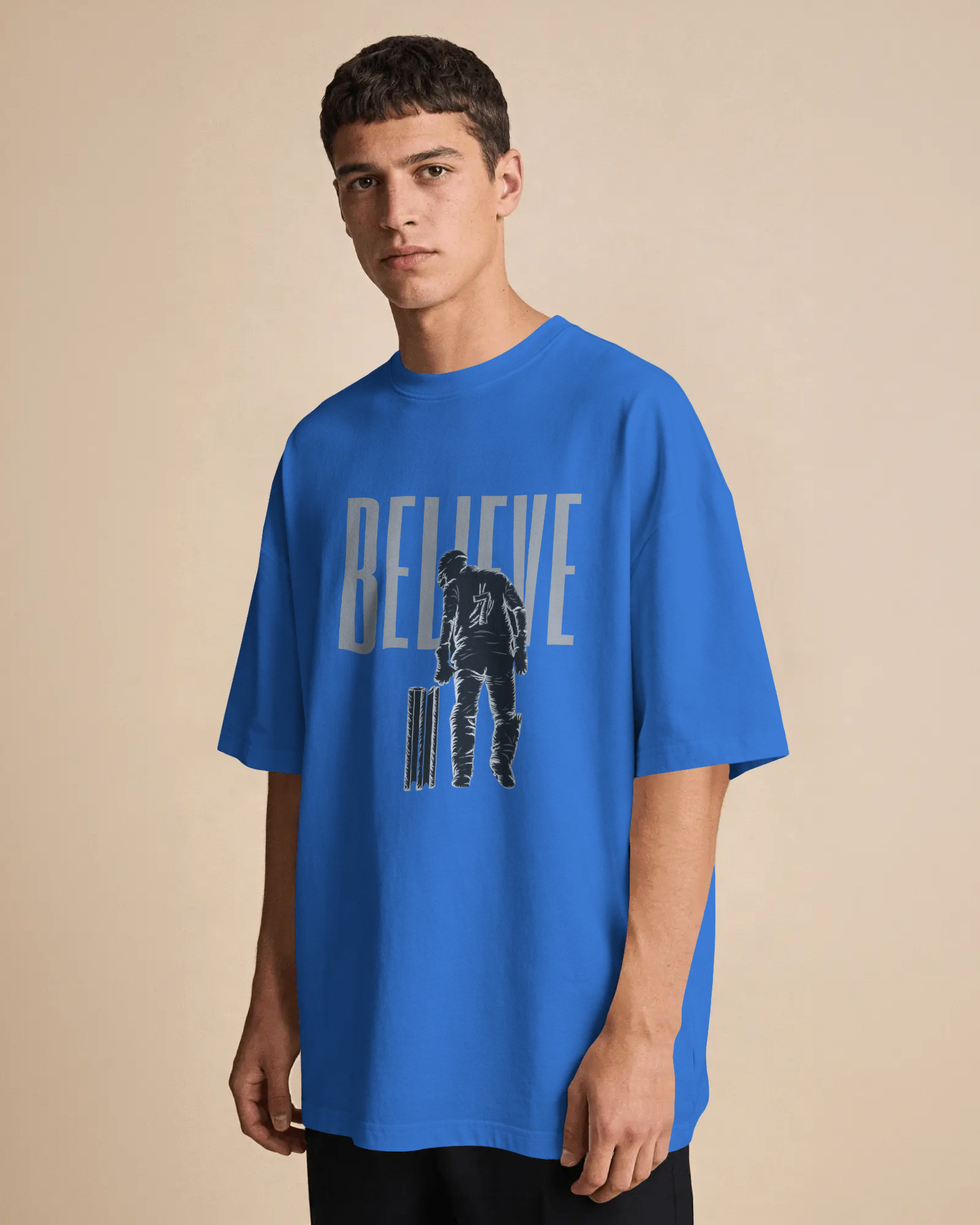 Believe - Dhoni oversized tshirt