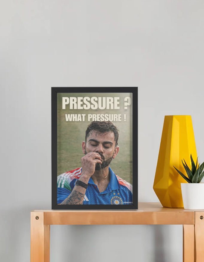 Pressure - Virat Framed Poster - FrameTheGame