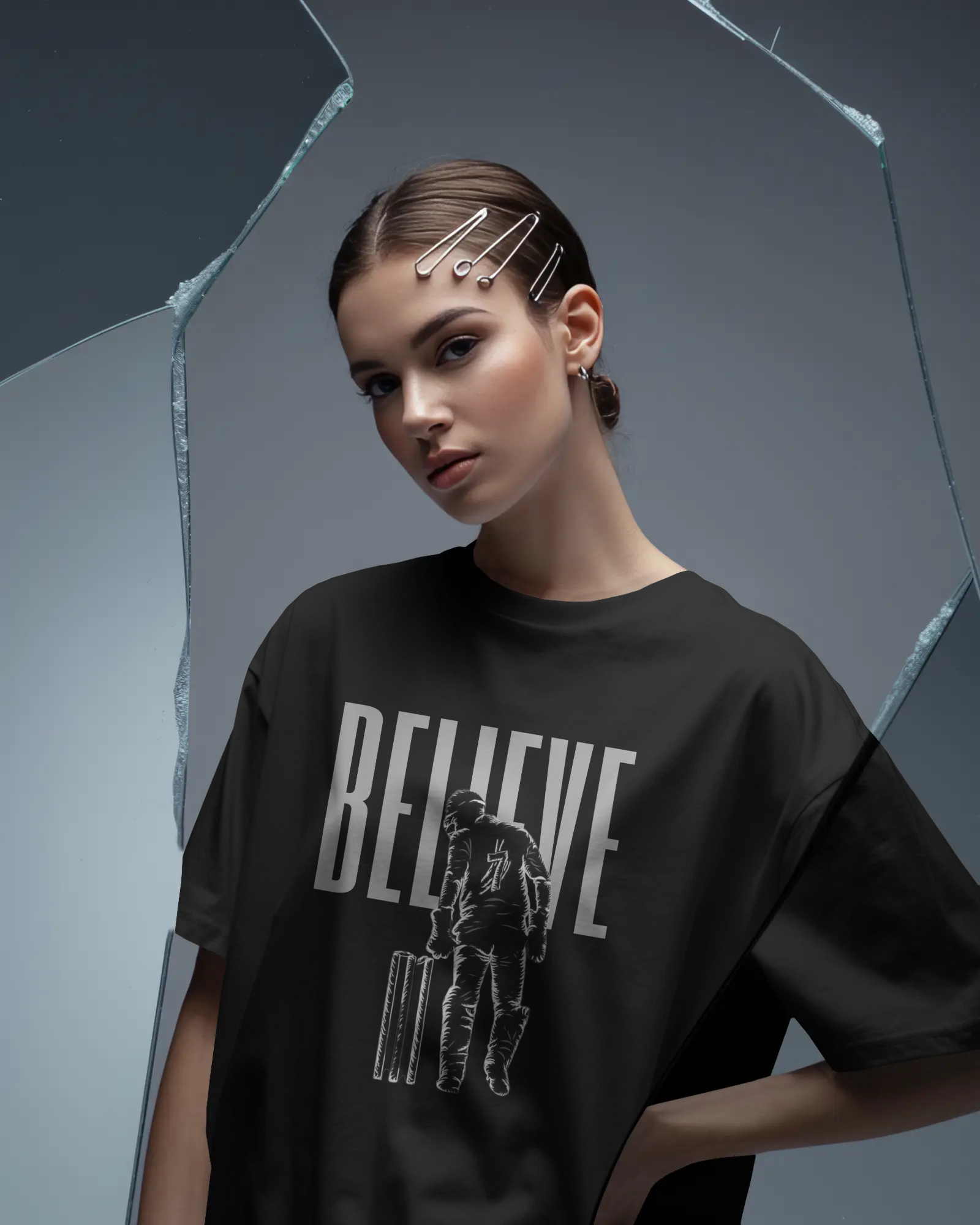 Believe - Dhoni oversized tshirt