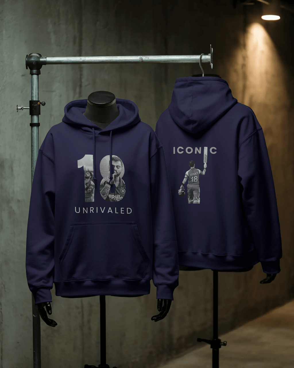 Unrivaled x Iconic - (Front and Back) Unisex Hoodie - FrameTheGame