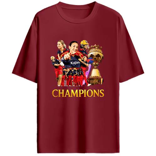 WPL Champions - Unisex Oversized T shirt (Add to Cart & get for 649) - FrameTheGame
