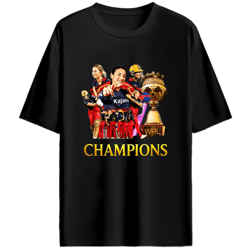 WPL Champions - Unisex Oversized T shirt (Add to Cart & get for 649) - FrameTheGame